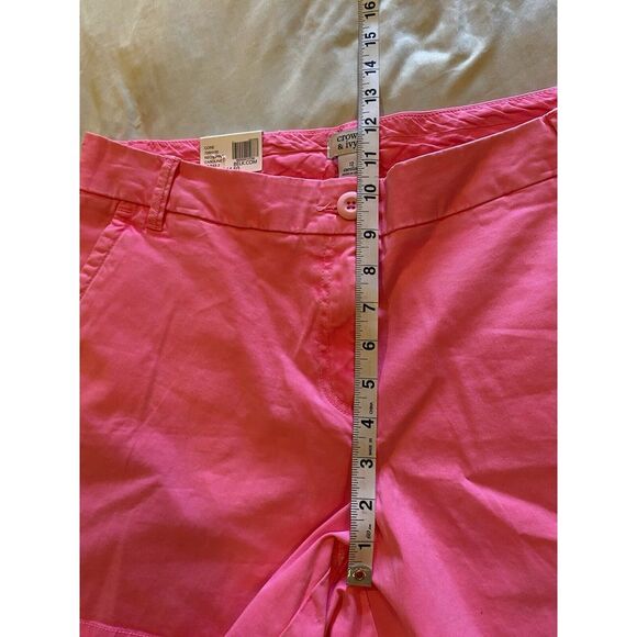 Crown & Ivy Carolina Shorts 5 in inseam, Stretch Sz 12, NWT - Picture 7 of 9